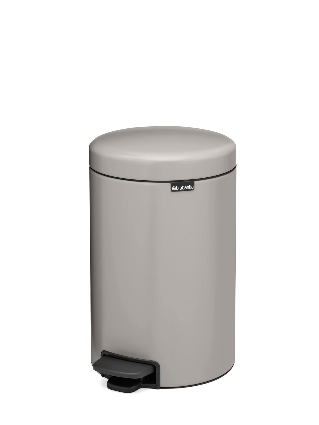 Brabantia NewIcon Tretmülleimer, 12L – Soft Grey | Mülleimer mit Soft-Close-Deckel &amp; Leichtgängigem