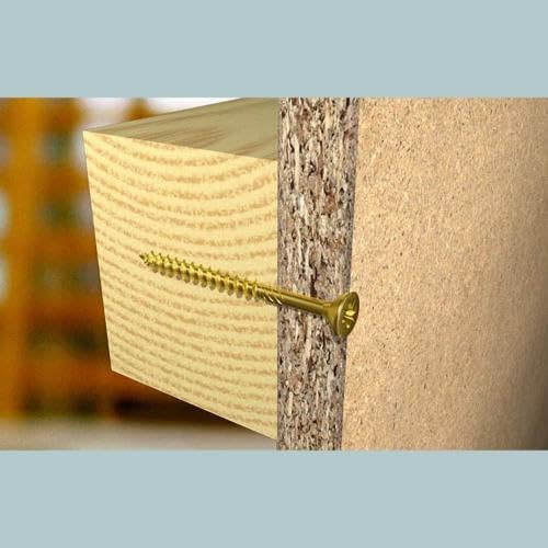 fischer Power-Fast FPF-ST 5,0 x 70 A2P - Spanplattenschrauben mit Teilgewinde und Senkkopf, zur Befe
