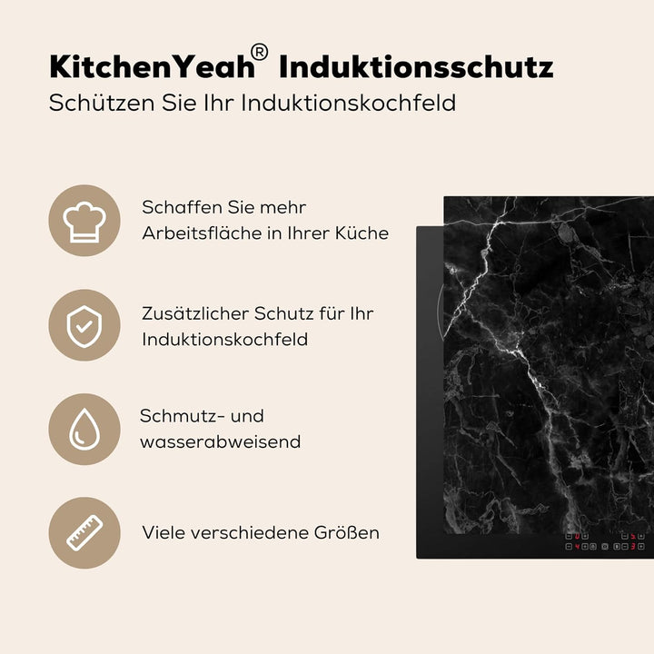 Herdabdeckplatte Einteilig Induktionsmatte Küche Abdeckung Ceranfeld Herd Abdeckplatte Deko Vinyl Ma