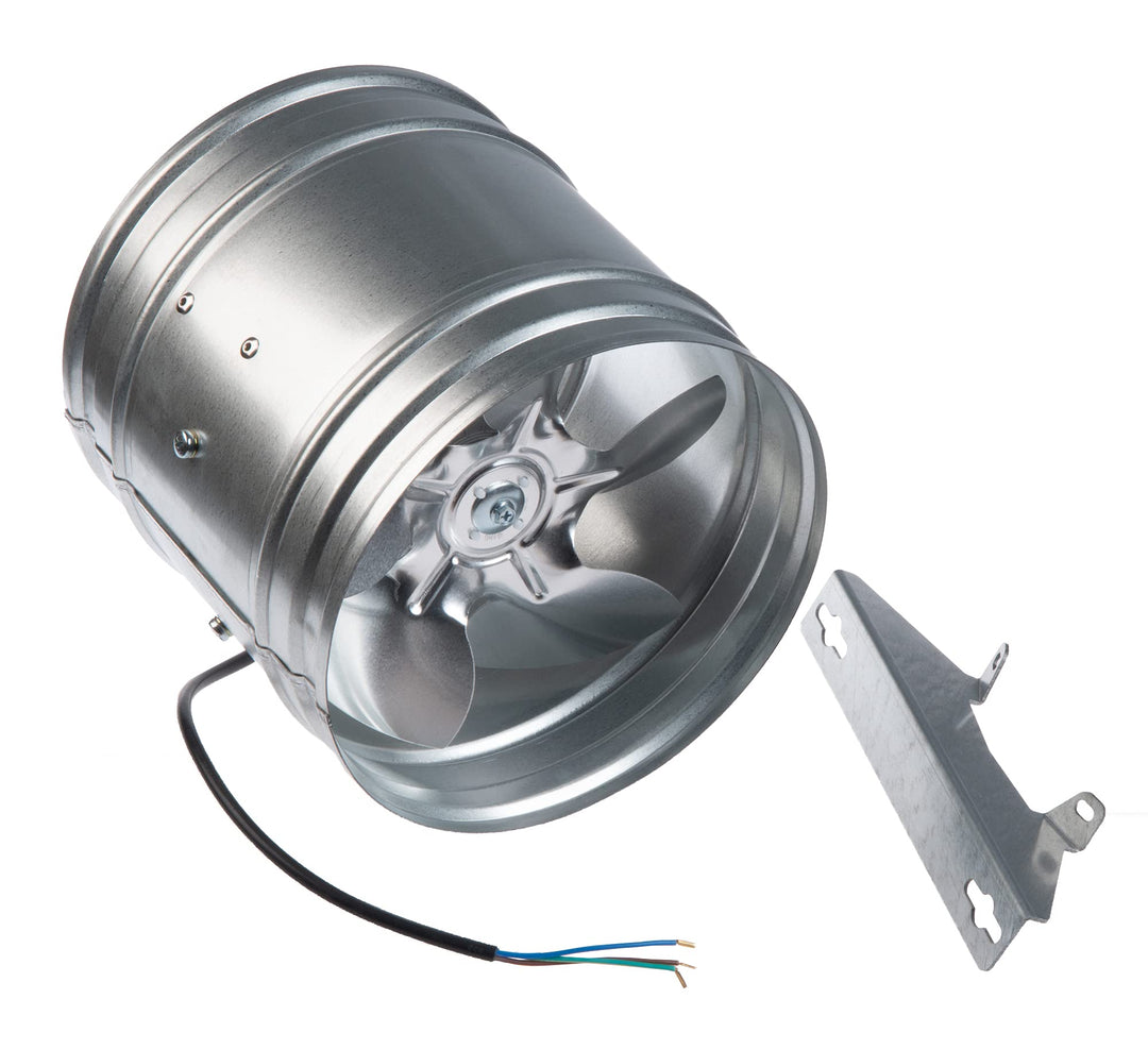 Steinberg14 Axiallüfter Ø200 mm Axialkanalventilator aus verzinktem Stahl – Profi Rohrlüfter für Zu-