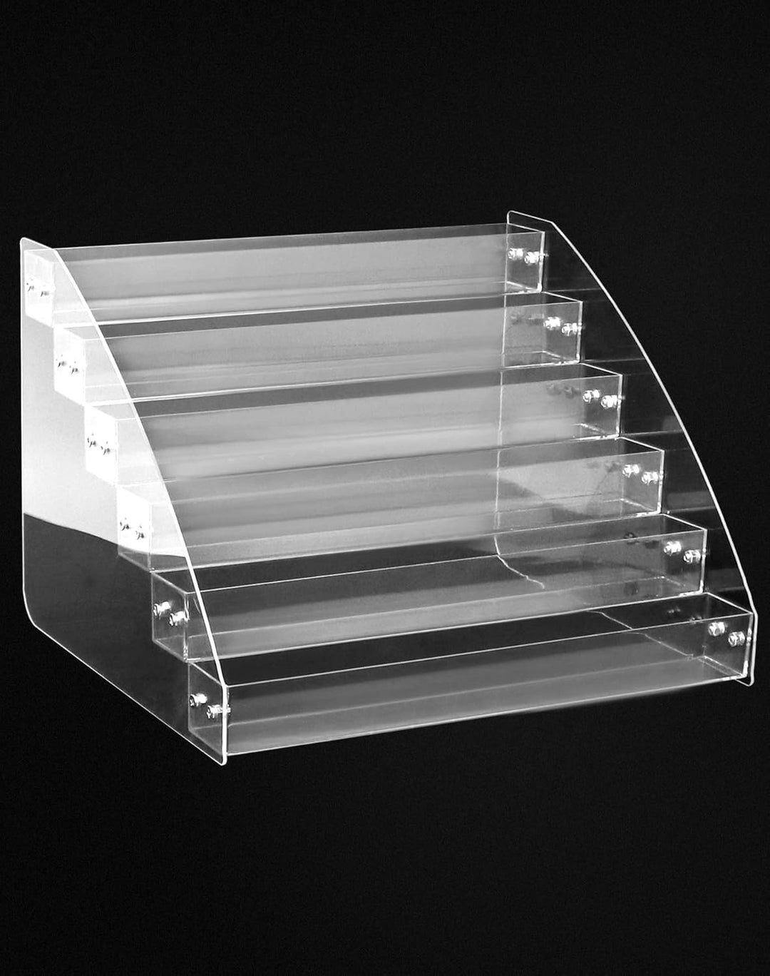 QWORK® 2 Stücke 6 Schichten nagellack aufbewahrung, Acryl Nagellack Organizer Halter, durchsichtiger