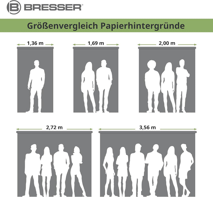Bresser F001953 Papierhintergrundrolle (2 x 11 m) schwarz