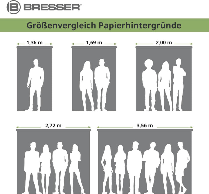 Bresser F001953 Papierhintergrundrolle (2 x 11 m) schwarz