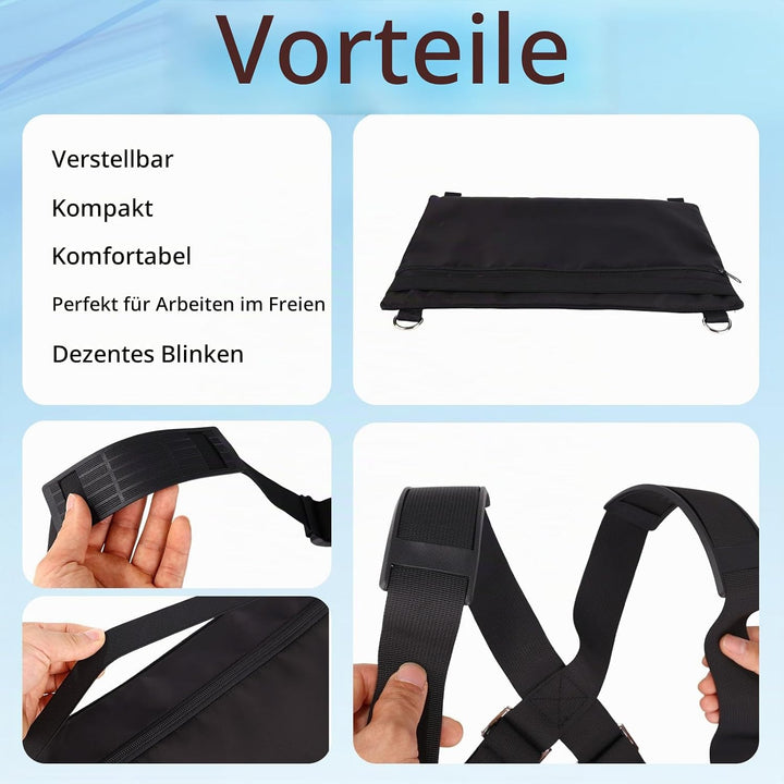 Tragbarer Laptop Tragegurt, Verstellbarer Laptopständer mit Ergonomischen Gurten für 40,6 cm Laptops