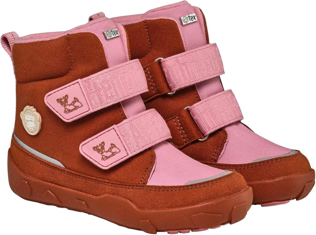 Affenzahn Winterstiefel Vegan Comfy warm gefüttert, wasserdicht mit Kletterverschlüssen, Grösse 21-3