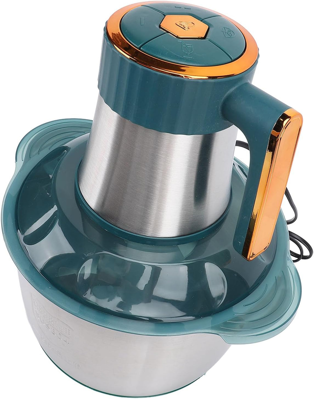 Elektrische Küchenmaschine, 500 W, 5 L, Edelstahl, Multifunktionaler Elektrischer Lebensmittelzerkle