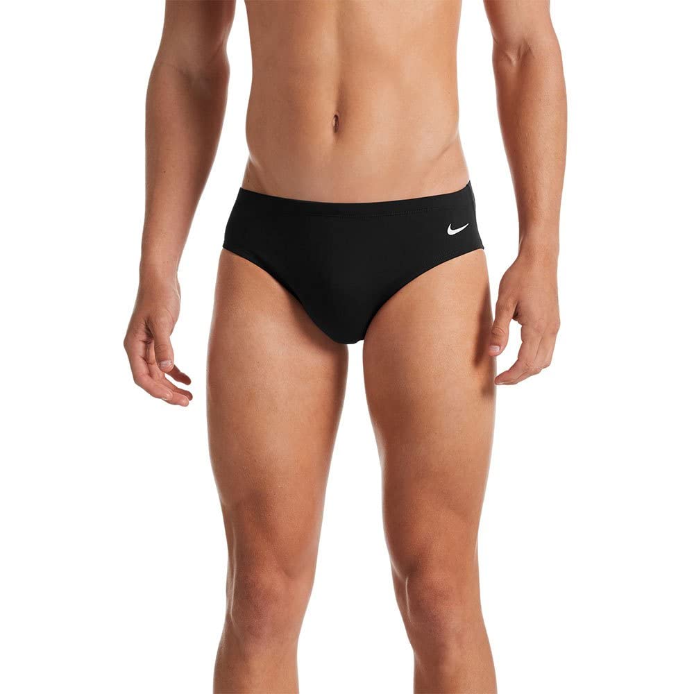 Nike Herren Brief Schwimm-Slips L Schwarz, L Schwarz