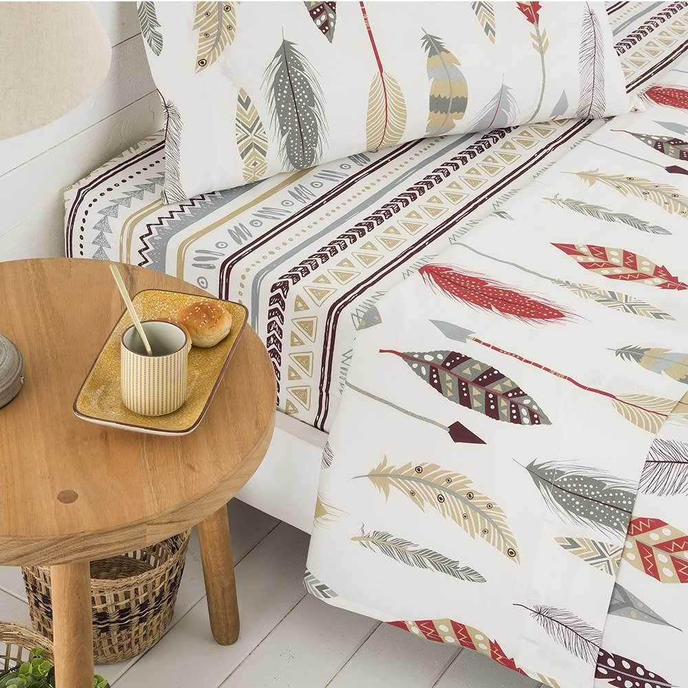 COTTON ARTean Bettwäsche Salve 90x190/200 Cama 90 X 190/200 Mehrfarbig, Cama 90 X 190/200 Mehrfarbig