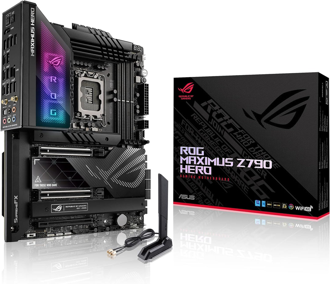 ASUS ROG Maximus Z790 Hero Gaming Mainboard Sockel Intel LGA1700 (ATX, DDR5 Speicher, 5x M.2, PCIe 5