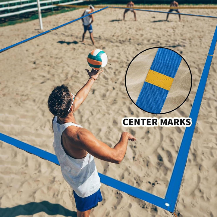 Generisch Sandvolleyball Linien,Spielfeldausstattung | Tragbares Sportzubehör & Wiederverwendbare Ou