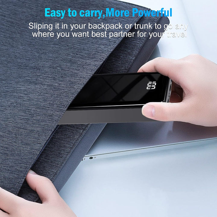 Power Bank 24000mAh,Powerbank klein Aber stark (USB C Output & Input) 22,5W Externer Handyakkus mit