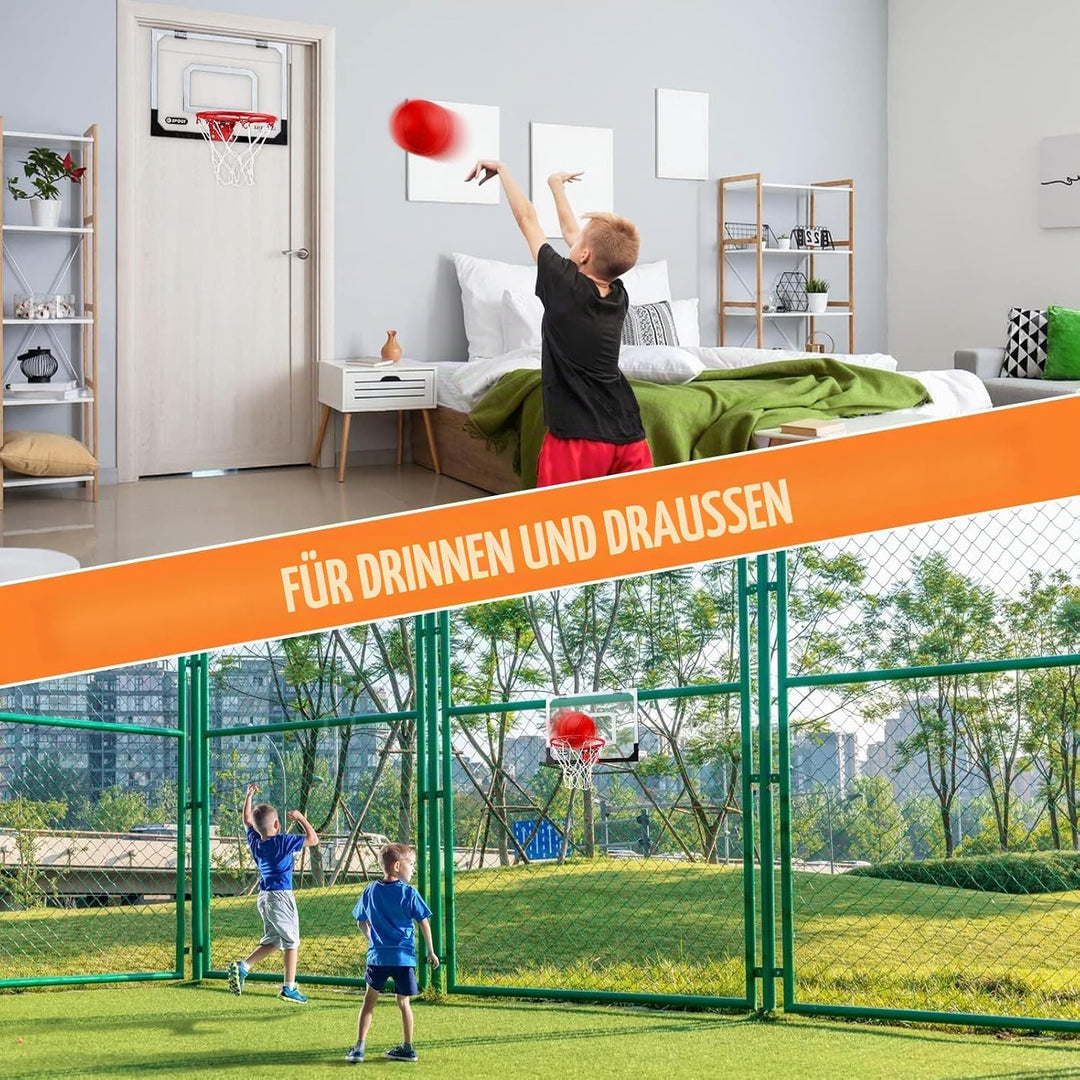 Dreamon Mini Basketballkorb Kinder, Basketball Set Indoor für Zimmer mit Ball