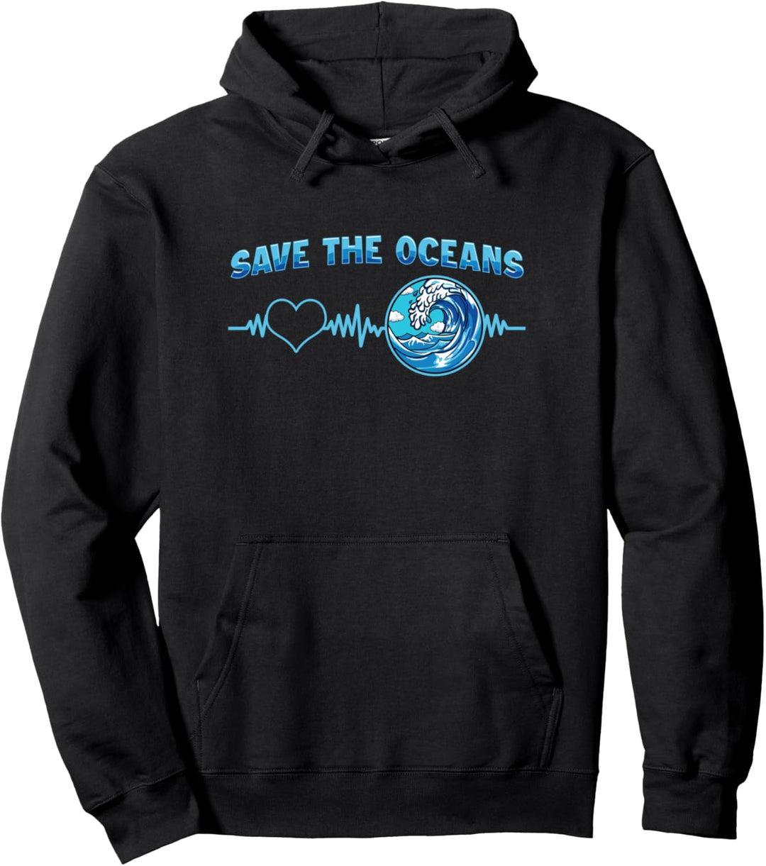 Save The Oceans - Naturschützer & Umweltschützer Statement Pullover Hoodie