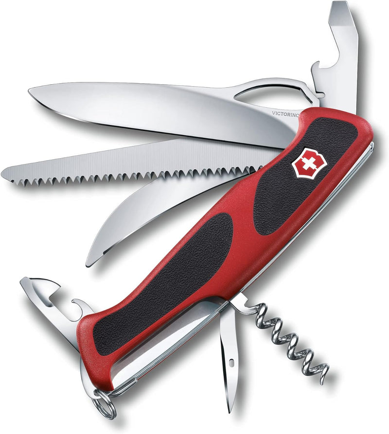 Victorinox, Schweizer Taschenmesser, Ranger 57 M, Multitool, 13 Funktionen, Klinge, gross, Korkenzie