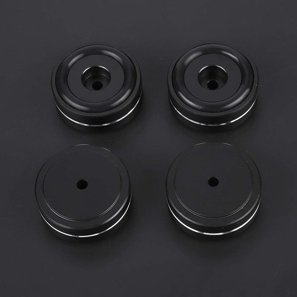 ASHATA 4xAluminium-Füsse für HiFi-Geräte, 4CPS Verstärker Lautsprecher Shock Base Pad 40x15mm,Verstä