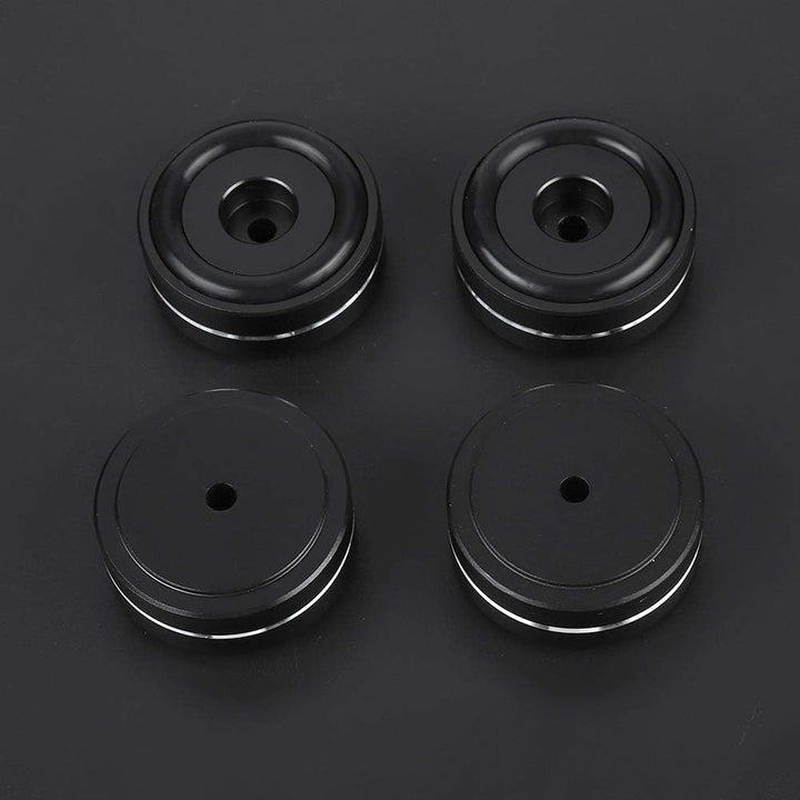 ASHATA 4xAluminium-Füsse für HiFi-Geräte, 4CPS Verstärker Lautsprecher Shock Base Pad 40x15mm,Verstä