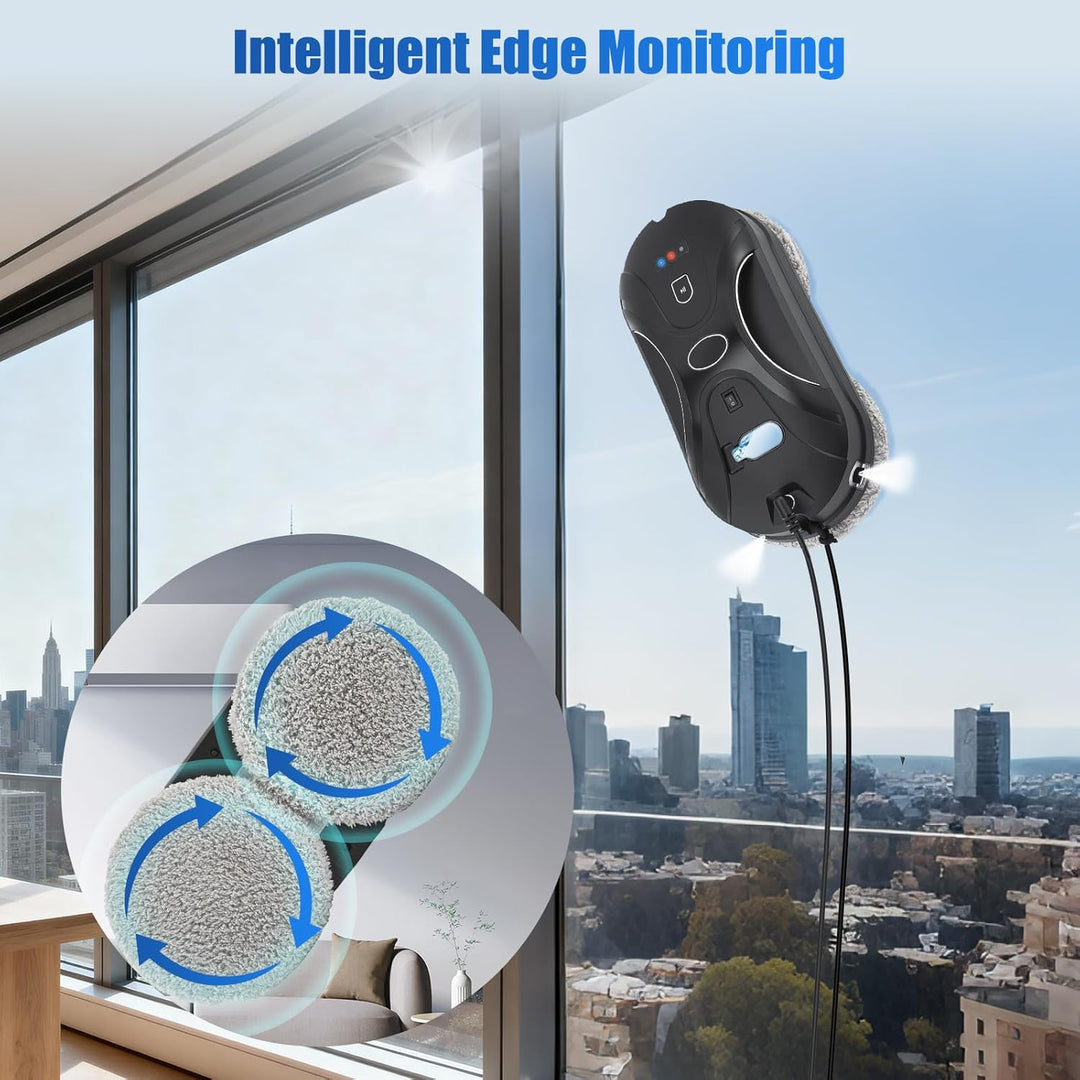 Fensterputzroboter,5600pa Fensterroboter,Elektrischer Fensterputzer Mit Sprühwasser,3 Reinigungsmodi