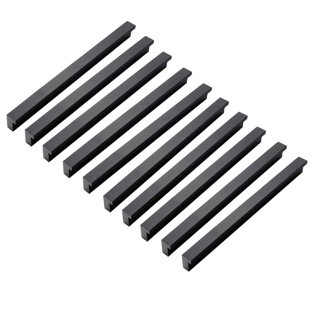 Qrity 20x Möbelgriffe Schwarz Lochabstand 96mm Türgriffe Küche Stangengriff Schrankgriffe Schubladen