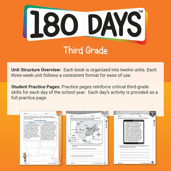 180 Days: Hands-On STEAM: Grade 3 (180 Days of Practice), Paperback