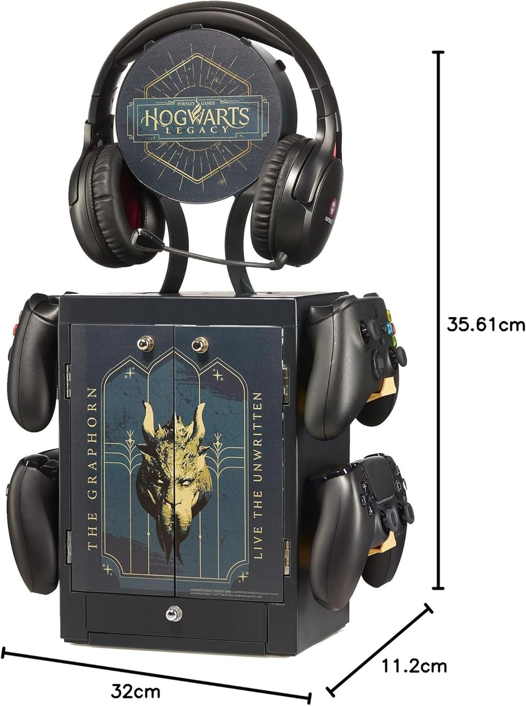 Numskull Offizielle Hogwarts Legacy Spiele-Schliessfach, Controller Halter &amp; Headset-Ständer für PS5