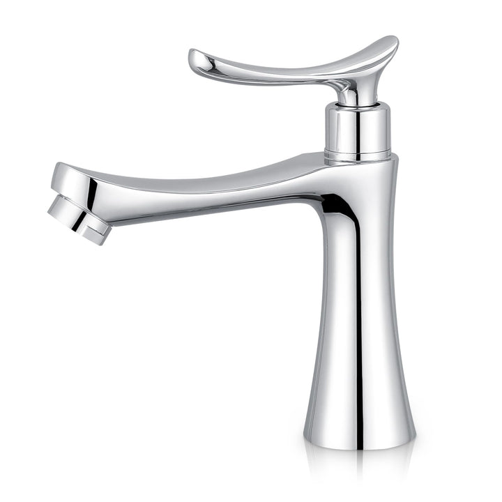 Kaltwasserhahn Gäste Wc,Einhebelmischer mit einem Loch Waschbecken Wasserhahn Deck Mount Lavatory Wa