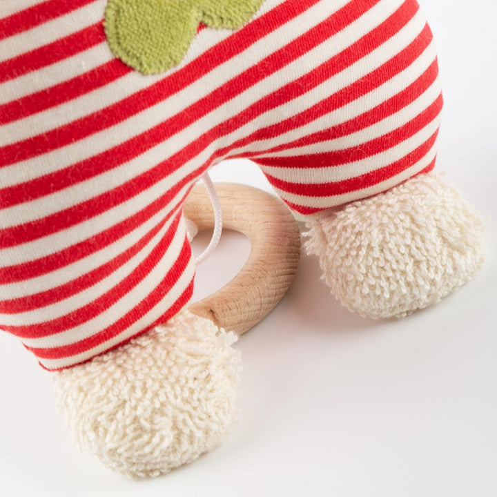 SIGIKID 39055 Spieluhr Schaf Green Mädchen Babyspielzeug empfohlen ab Geburt rot Beige/Rot gestreift
