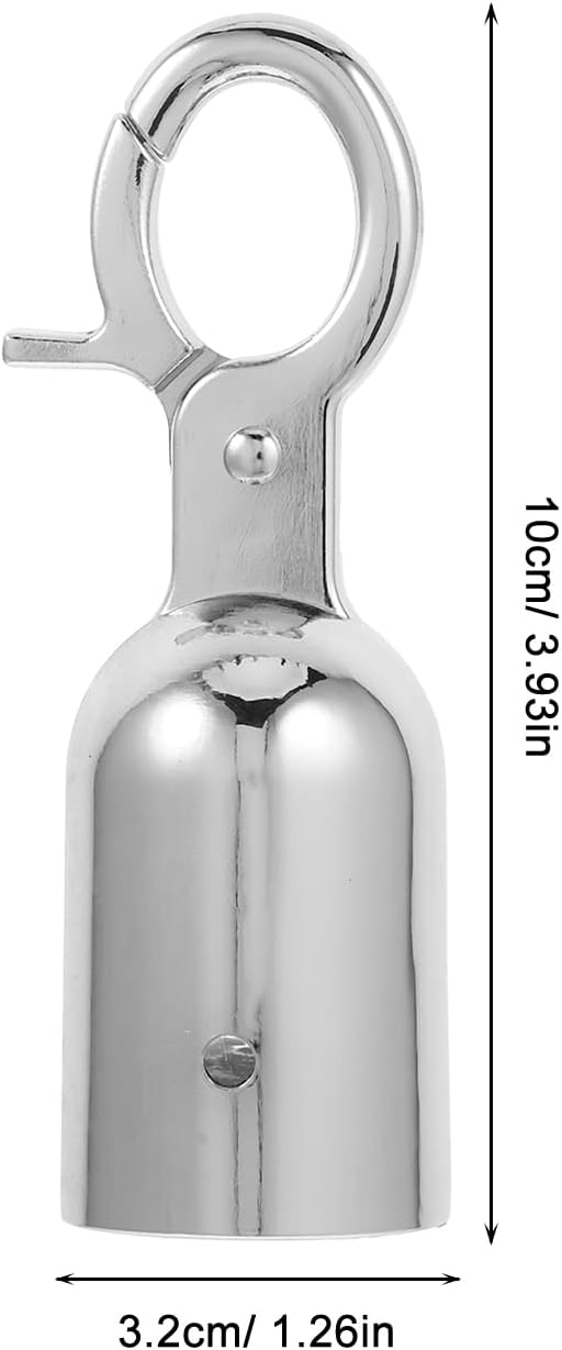 Angoily 2 Stück Seilendkappe 30 Mm Mit Haken Seilendanschlag Seilendstopper Aus Metall Seilbeschläge