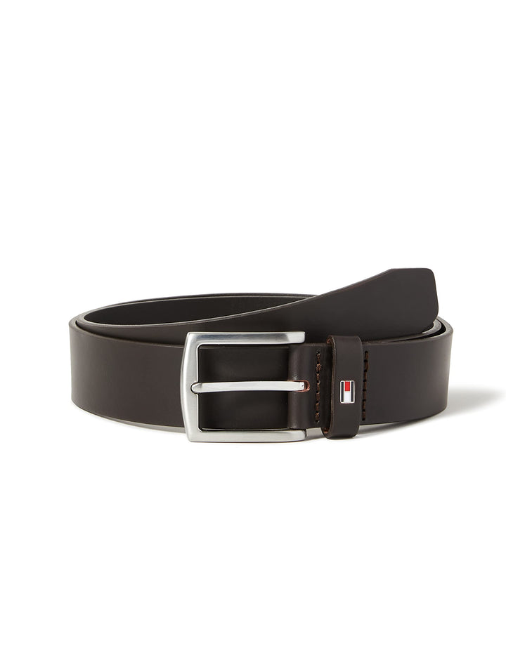 Tommy Hilfiger Herren Gürtel New Denton 3.5 Belt Ledergürtel W80 Braun (Testa Di Moro), W80 Braun (T
