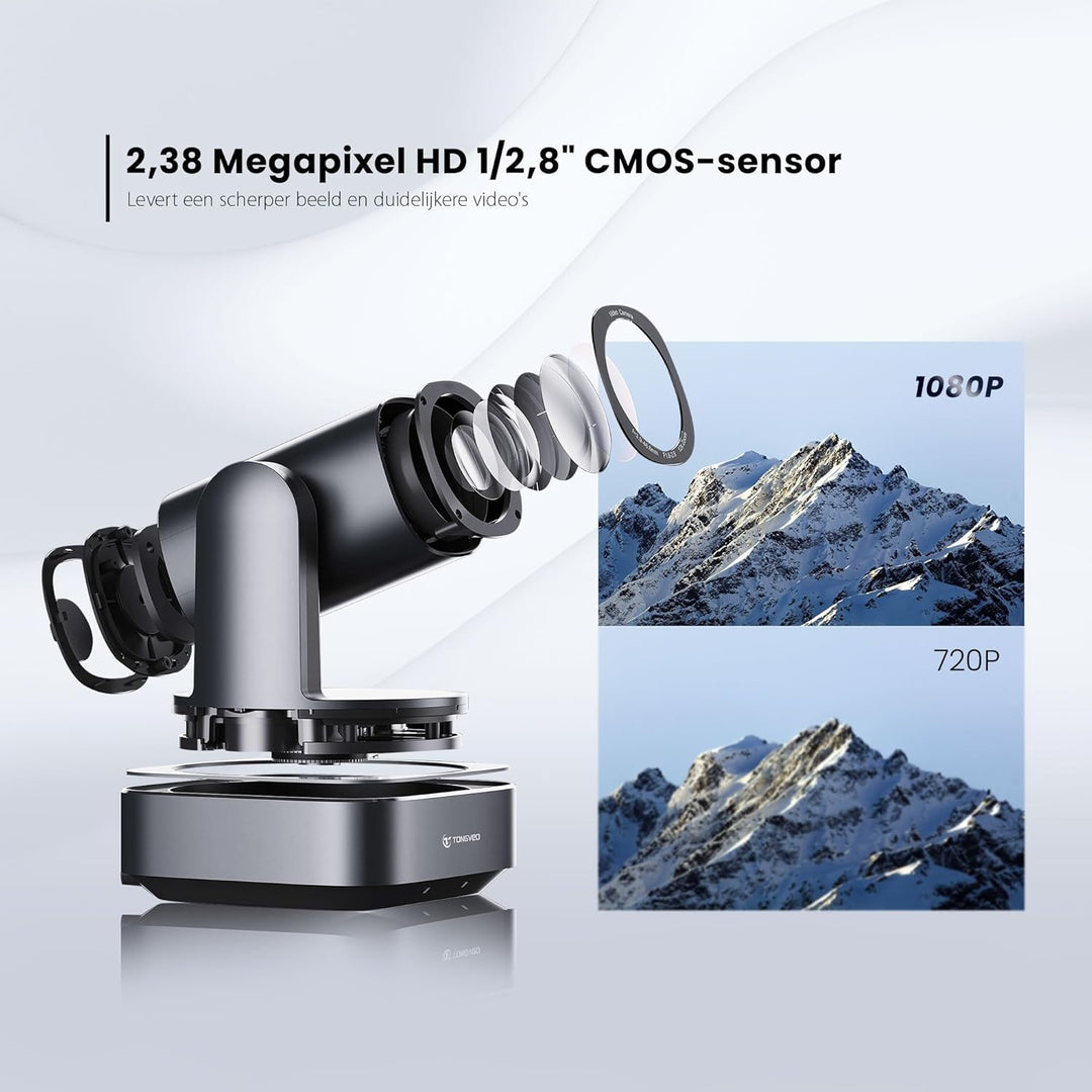PTZ-Kamera mit 20-Fach optischem Zoom,TONVEO USB HDMI LAN IP Live-Streaming-Kamera,1080P 60fps Video