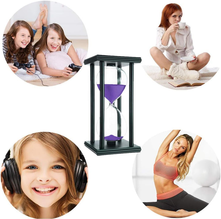 30 Minuten Sanduhr Uhr 30 Min Zuhause Dekoration Sanduhr-Timer Büro Ornament Sanduhr Hölzern Rahmen