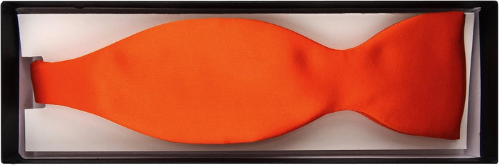 TigerTie Selbstbinder Seidenfliege in einfarbig Uni, Spitzenqualität, Querbinder 100% Seide + Aufbew