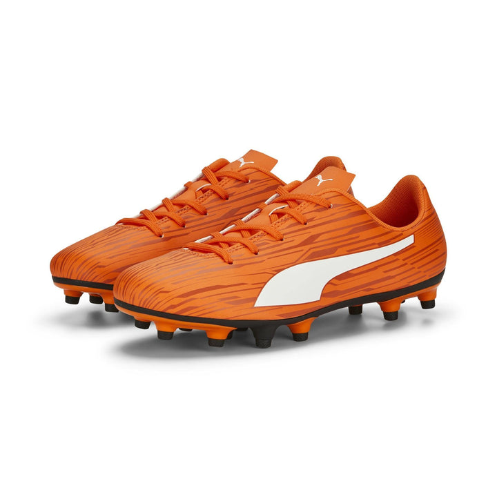 PUMA FUSSBALLSCHUH RAPIDO III FGAG JR 106576 08.DA Junge, ORANGE Farbe 37.5 EU Arancio, 37.5 EU Aran