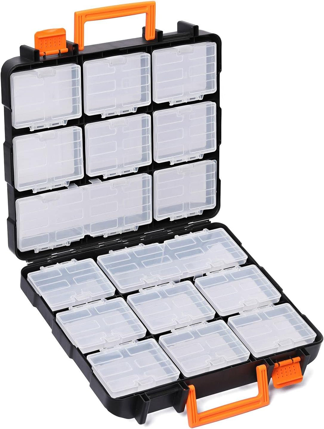 Mayouko 16 Compartments Detachable Toolbox Organizer,Hardware Organizer Box with Removable Sections,