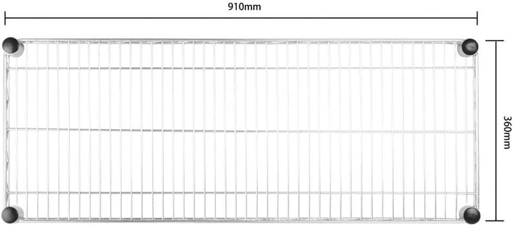 Vogue Gitterwandregal mit Halterungen 91cm breit 910 x 360mm., 910 x 360mm.