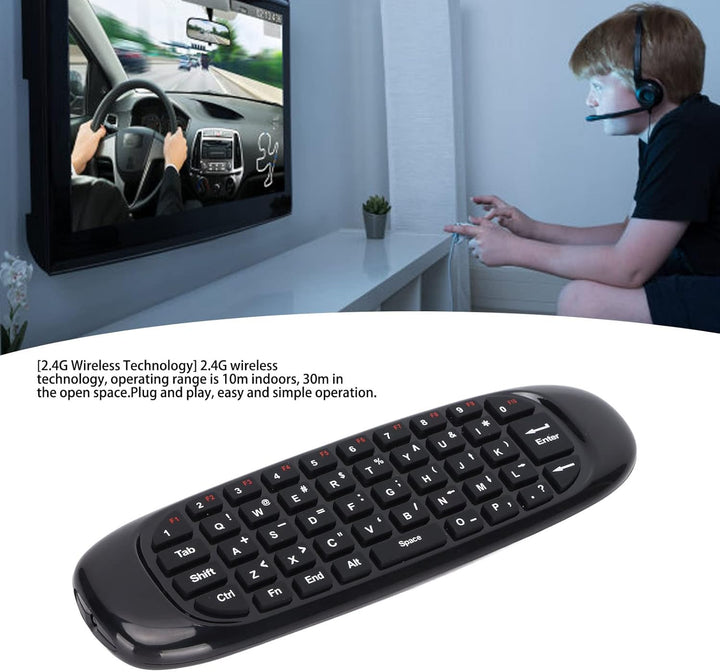 VBESTLIFE Kabellose Tastatur und Maus, Tragbar, 2,4 G Technologie, Automatischer Schlafmodus für PC,
