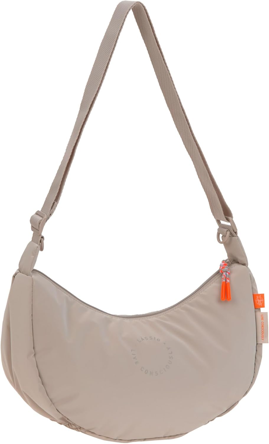 LÄSSIG Wickeltasche Umhängetasche inkl. Kinderwagenbefestigung/Stretch Up Bum Bag Beige, Beige