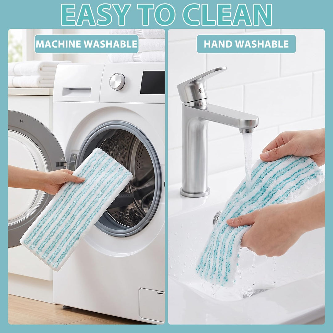 5 Stück Ersatz-Wischbezüge Kompatibel mit Leifheit Profi XL Cotton Plus/Profi XL Micro Duo Bodenwisc