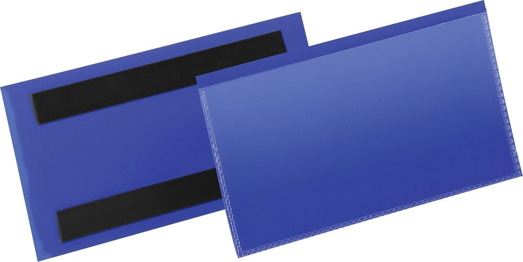 Durable Etikettentasche (150 x 67 mm) Packung à  50 Stück, blau, 174207, 150 x 67 mm