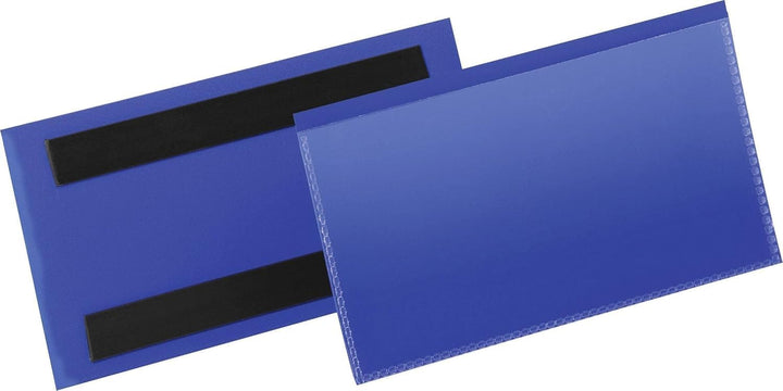 Durable Etikettentasche (150 x 67 mm) Packung à  50 Stück, blau, 174207, 150 x 67 mm