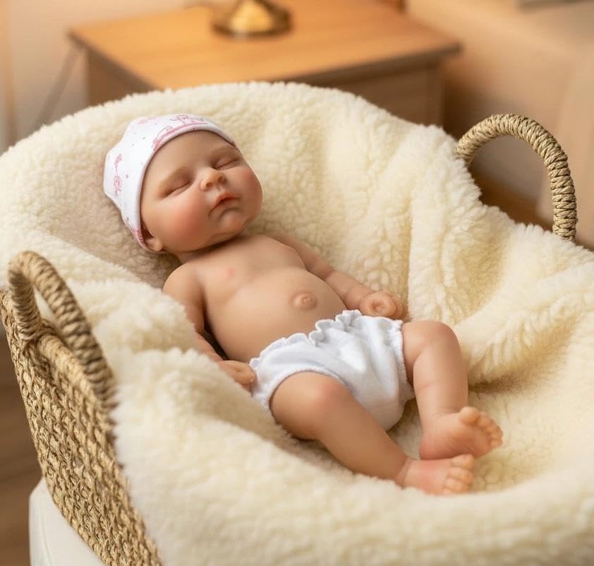 Zero pam Reborn Baby Vollsilikon 30CM Echt Weiche Silikon Baby Mädchen, Babypuppen Wie Echt, Reborn