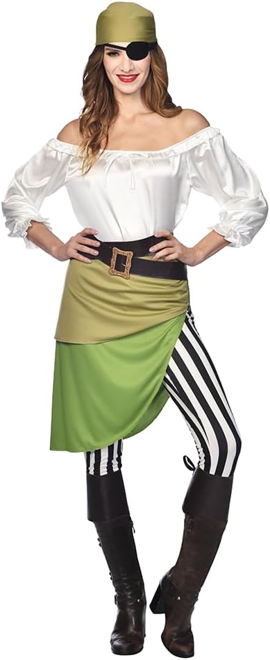 amscan Deluxe Schiffskamerad Kostüm für Erwachsene Damen 34-36, 34-36