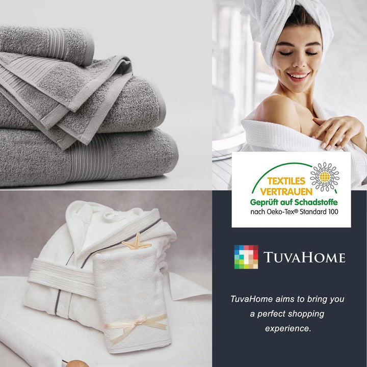 Tuva Home Warmer Bademantel für Jungen und Mädchen, Kinderbademantel Weicher Dicker Morgenmantel für