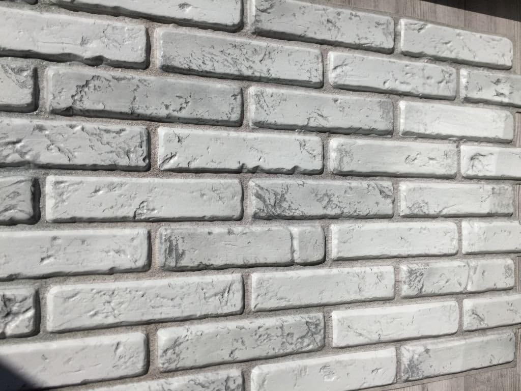 PVC-Kunststoff-Wandpaneele 3D Dekorative Fliesen Verkleidung – Ziegellicht - 18, 18