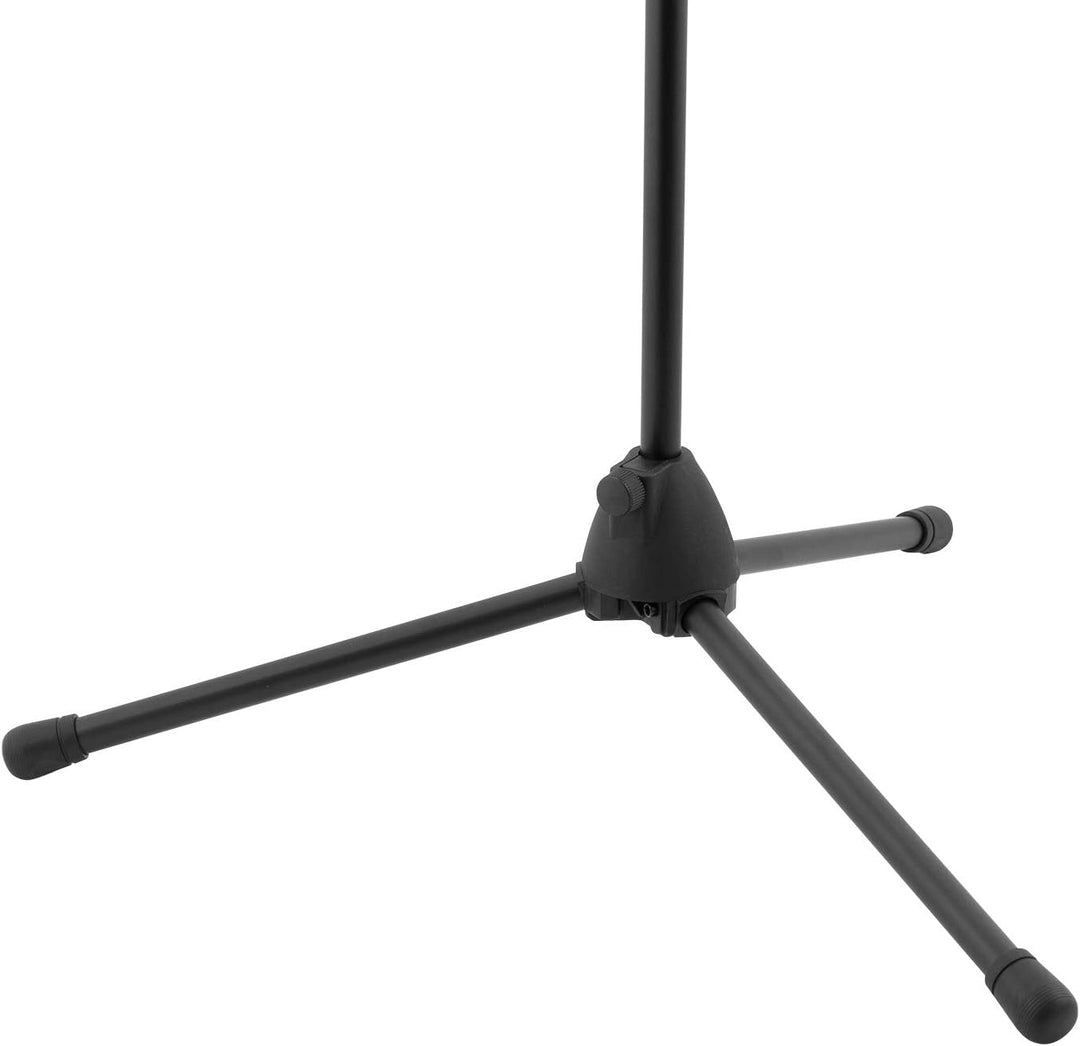 Boom-Mikrofonständer und Mic Clip - Höhenverstellbarer Mikrofonständer mit Stativfuss und Mikrofon-C