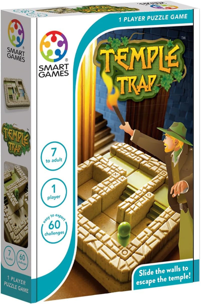 SMART GAMES 140084 SG437ES Temple Trap Lernspiel, Brettspiele, Kinderspielzeug, Smartgames, Puzzle-S