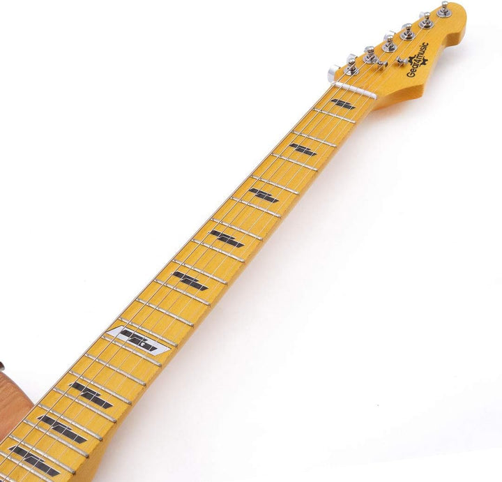 Parallelogram - Aged Black Inlay Sticker für Akustik-, E-Gitarren & Bass Griffbretter - Ultradünne G