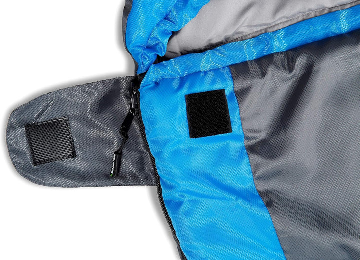 MOUNTREX Schlafsack +10°C / +20°C – Ultraleicht & Kompakt (850g) - Outdoor Sommerschlafsack - Mumien