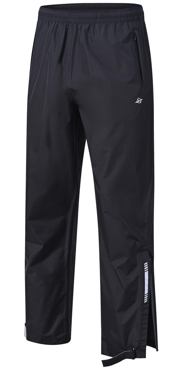YuKaiChen Herren Regenhose wasserdichte leichte Überziehhose mit Packsack | Winddicht, Atmungsaktiv,
