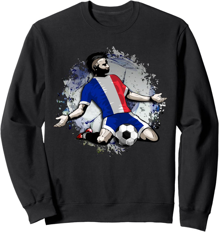 Frankreich Fussball Französische Nationalflagge Soccer Lovers Sweatshirt