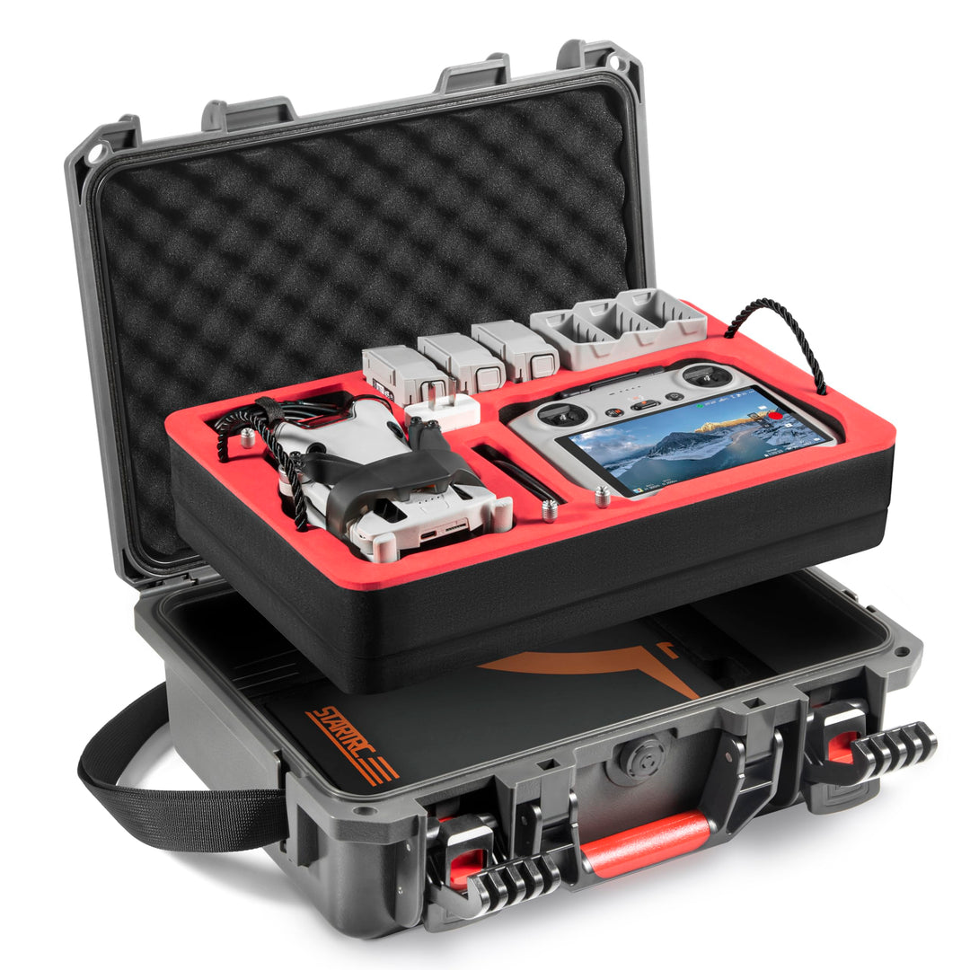 Wasserdichter Hartschalen Koffer für DJI Mini 3 Pro/Mini 3 Fly More Combo | Transportkoffer für DJI